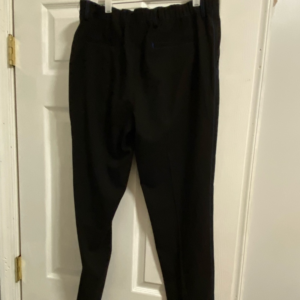 NWT Inc Cropped fitted elastic waist pull on  blue size M